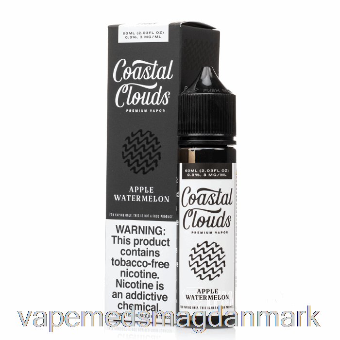 Vape Væske æble Vandmelon - Coastal Clouds Co. - 60ml 3mg